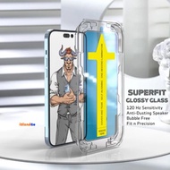 Hans - Tempered SUPERFIT Auto Install - ITEL S23+ PLUSBENING Super Fit Auto Install Clear Anti-Scrat