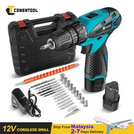 Conentool 12V DF300 Li-on Battery Hand Drill Cordless Set Car Cordless Drill Rechargeable Electric S