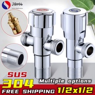 2024 New High Quality stainless 304 Angle Valve 1/2x1/2 Water Diverter Bathroom Faucet 2-Way Angle Control Stop Valve