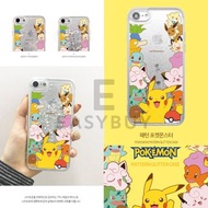 🇰🇷 Pokémon Glitter Case 韓國 寵物小精靈 比卡超 伊貝 小火龍 車厘龜 Pokemon 流沙 手機保護套（適用多款型號） iPhone14 iPhone 14 iPhone13 iPhone12 iPhone1l iPhoneX iPhone8 iPhone7 iPhoneXR iPhoneXS 同時 適用於 三星 Samsung Galaxy S10 Galaxy S20 Galaxy S21 S22 S22 ultra A23 A32 A53 M33 最新款式 正貨 韓國直送