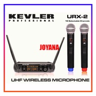 KEVLER PROFESSIONAL DUAL HANDHELD WIRELESS MICROPHONE URX-2