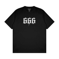 Metal t-shirt Satanic Distro t-shirt Men Women Black SIXCISSORS 666 MELT