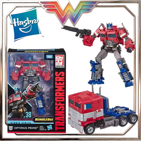In stock Hasbro Transformers toys Studio Series SS-38 Optimus Prime Model Robot Collection Action Fi