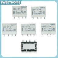 SWEETHOME 5pcs dc 5v smd g6k-2f-y signal relay 8pin for omron relay SWEETHOME