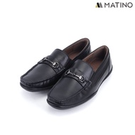 MATINO SHOES รองเท้าชายโลฟเฟอร์หนังแท้ รุ่น MC/S 3020 - BLACK/BROWN