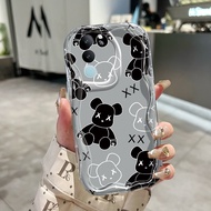 HP Casing For VIVO V29 5G V29 Pro 5G V29 Lite 5G V29E Case Bear Pattern Casing HP Casing Silicone So