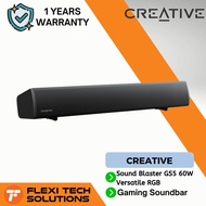Flexi tech Creative Sound Blaster GS5 60W Versatile RGB Gaming Soundbar with Bluetooth & IR Remote