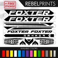 FOXTER Design 2 Bike Frame Sticker Decals Vinyl for Mountain Bike and Road Bike and Fixie