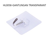GadoGado HL0058 Gantungan Hook Tempel Steaker Transparan Magic Cantolan Baju Murah Y4180