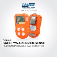 SAFETYWARE PrimeSense Portable Multi-Gas Detector with LEL, CO, H2S & Oxygen Sensors | gas detector