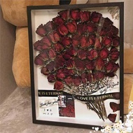 99 Roses Hollow Dried Flowers Photo Frame diy Table Immortal Preservation Three-Dimensional Handmade