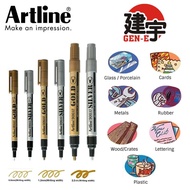 Artline 900/990/999 Metallic Paint Marker Gold/Silver 2.3/1.2/0.8MM EK-900XF/EK-990XF/EK-999XF - (1'