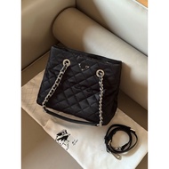 PREMIUM Quality Rhombic Nylon Double Chain Shopping Bag Crossbody Bag Shoulder Bag (No Box) (Size:29