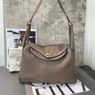 HERMES lindy 30大象灰 銀扣 Y刻 Clemence牛皮 肩背包 手提包
