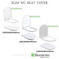 SORENTO 405 320 321PP MATERIAL SLIM DESIGN TOILET BOWL SEAT COVER SERIES COME WITH S/STEEL BRACKET