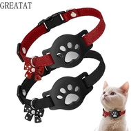 GREATAT GPS Tracker Necklace, Night Visibility Pet Tracking Pet Reflective Collar,  Adjustable Refle