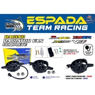 RADIATOR FAN COMPLETE RACING BIG FAN/COOLANT FAN RACING ESPADA FOR LC-135/Y15/RS-150/VF-3I