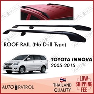 Toyota Innova 2005-2015 Roof Rail No Drill type (Black)