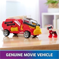 Authentic Paw Patrol The Mighty Movie Firetruck Toy with Marshall Mighty Pups Action Figure Lights and Sounds Kids Toys