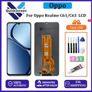QS Original For Oppo Realme C61/C63/Narzo N63/N61 LCD Display Touch Screen With Removal Tools