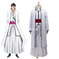 Anime Bleach Aizen Sousuke Cosplay Costume Full Set White Ke