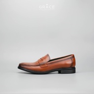 Giày Tây Xỏ Grace Saigon PENNY LOAFER 2809 Màu Nâu Da Bò Trẻ Trung