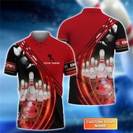 2024 Bowling Tshirt Men Viral Tshirt Custom Jersey Ootd Collar Ootd Retro Collar Collar Jersey Overs