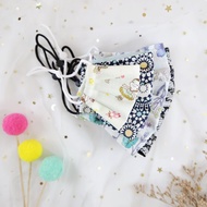 布口罩 鼻線 過濾袋 漂亮的花卉 可重複使用 彈性面罩 成人 兒童