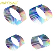ANTIONE Motorcycle Reflective Stripes Car Accessories Durable Car Reflective Sticker Laser 10/12/14/18 inches PVC Wheel Rim Tape