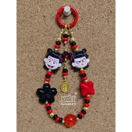 ~Gloria丽璇手作~(现货)手工编织树脂哪吒钥匙扣,包包、手机挂件礼物。 100%Handmade #keychain #bagcharm