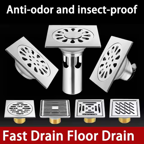 Shower Drain Thick Stainless Steel Floor Drain Ordinary Bathroom Toilet Kitchen Balcony Dedicated To