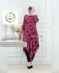 Dres Tenun Troso Asimetris / Tunik Tenun Asimteris Terbaru / Dress Tenun Batik Kekinian Model Terbar