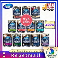 Snappy Tom(1 Carton 24 Can )400G Canned FoodCat Wet Food / Makanan Kucing Basah(CHICKEN , TUNA , SAR
