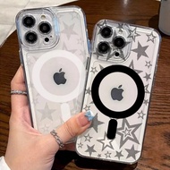 ALL TYPE CLEAR CASE WITH MAGSAFE STAR MOTIF FOR SAMSUNG A05 A05s A10s A04s A04 A71 A22/M22 4G A10/M1