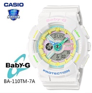 (รับประกัน 1 ปี) Casioนาฬิกาคาสิโอของแท้ BABY-G CMGประกันภัย 1 ปีรุ่น BA-110TM-7A นาฬิกาข้อมือผู้หญิง สายเรซิ่น
