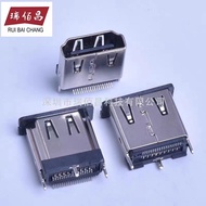 H HDMI 19P Female Socket Single Row SMT Upright Stand Sticker H = 15.0mm Tripod Plug Board with Plug