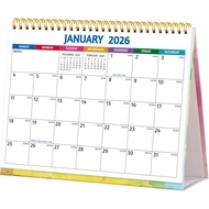2026 Desk Calendar - Standing Flip 2026 Desktop Calendar, 10" x 8", Jan 2026 - Dec 2026, Large Blaoc