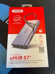 Unitek S7+ 7 in 1 Type c Ethernet Hub