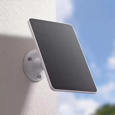 10W Solar Panel Charger for Security Camera 5V USB with Type-C Adapter Micro USB for Eufy Ring Reoli