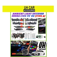HONDA CIVIC FE 2022 2023 2024 LED AMBIENT LIGHT LIGHTS LAMP