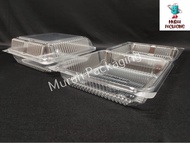 Kuih Container L300 / Disposable Plastic Clear Bakery Container (50pcs±) / 6.5" Bakery Container / c