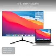 จอแสดงผลขนาด 32 นิ้ว ความละเอียด 4K แผงจอ IPS จาก LG 3840x2160 UHD รองรับสีแบบ 10 บิต พอร์ต Type-C H