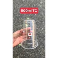 [CHEAP PRICE - DISTRICT 8] 50 500ml THICK SMOOTH CUP + 95 LID (SCOUNT LID 95)