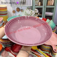 Bát Đĩa Gốm Sứ Decor Bát Ăn Cơm Bát Ăn Chè Chén Dĩa Dễ Thương Bộ Bát Đĩa Màu Tím của Le Creusett Gom