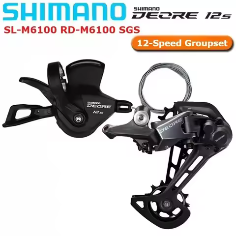 SHIMANO M6100 12-Speed Mountain Bike Groupset SL-M6100 Shifter & RD-M6100 Rear Derailleur