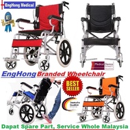 EngHong Branded Lightweight wheelchair 10kg Strong lightest wheelchair Paling Ringan Kerusi Roda, 16