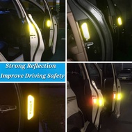 4 Pcs Car Reflective Safety Warning Sticker Warning Mark Night Driving Safety Reflective Sticker