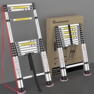 Adjustable Retractable Telescopic Collapsible Telescoping Ladder Extension - 10.5 FT Rv Tall Compact