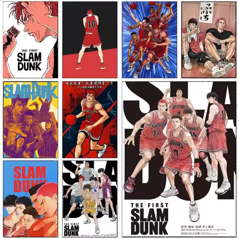 THE FIRST S-sLAM D-DUNK Anime Poster High-definition art sticker Self adhesive waterproof home decor
