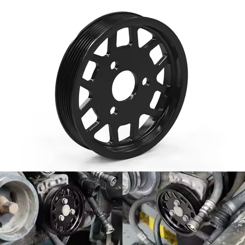 For M52 M54 Engine Aluminum Power Steering Pulley For BMW E36 E46 E39 X5 E53 Z3 Z4 325i 328i 330i 52